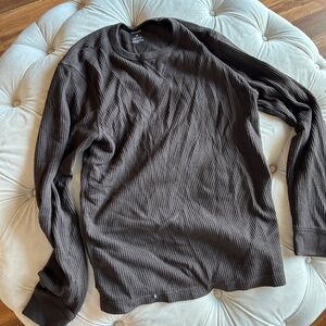 Sonoma Chocolate Waffle Knit Top